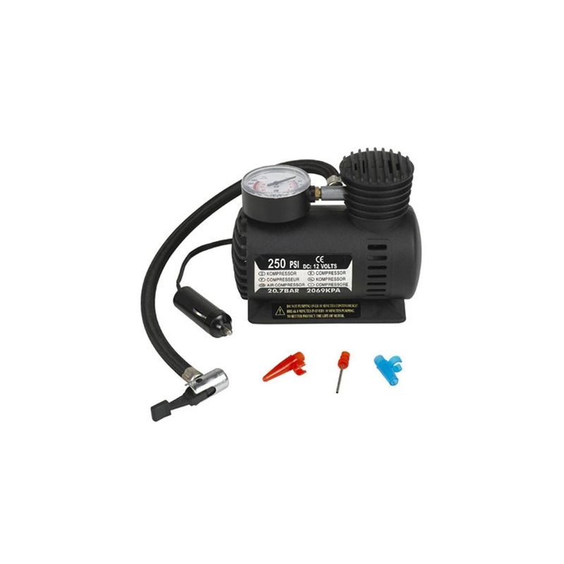 GENERICO - Inflador Llantas Portatil Compresor Aire Auto Cigarrera
