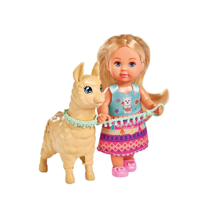 EVI LOVE - Juguete Muñeca Evi Love Traje Típico Con Alpaca