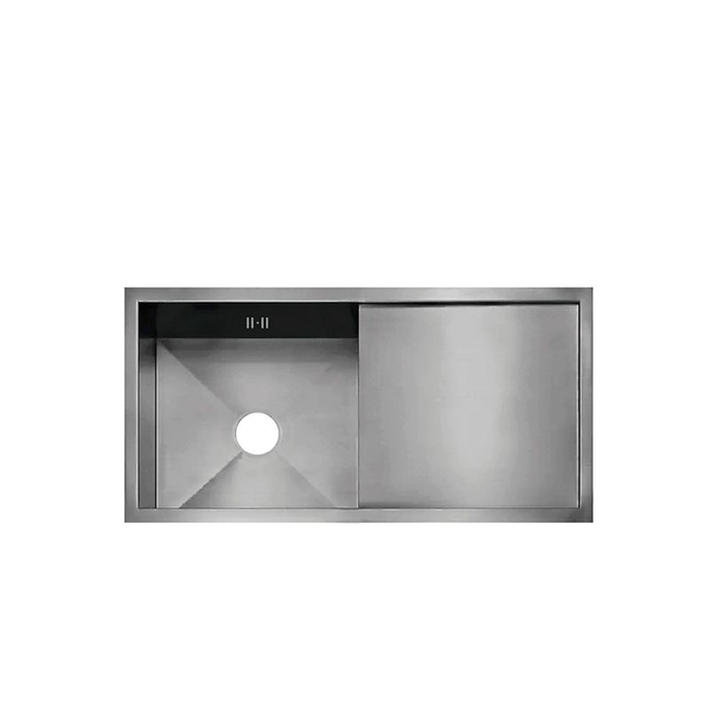 XM - LAVADERO DE COCINA ACERO 1P CON ESCURRIDERO GRIS ULS03-10050