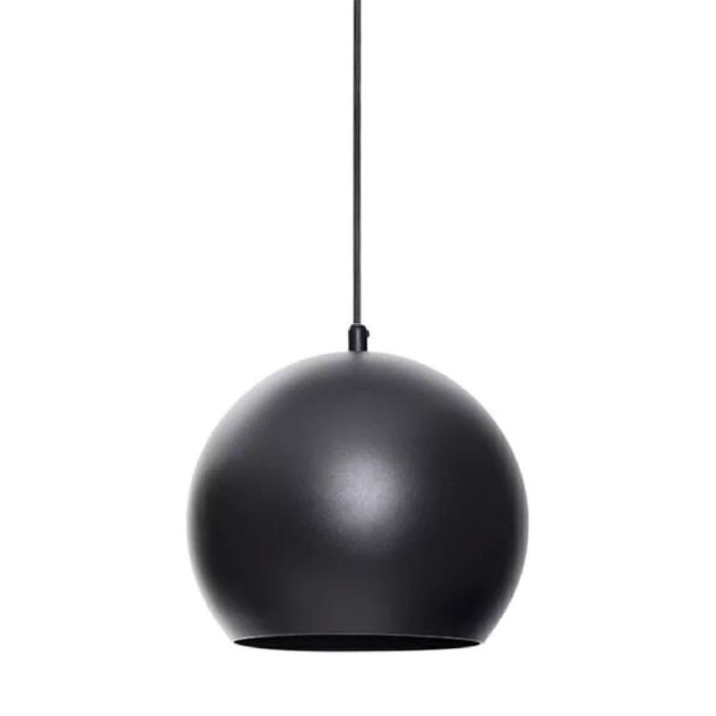 GENERICO - Lampara Colgante Modelo Esfera Color Negro Baita