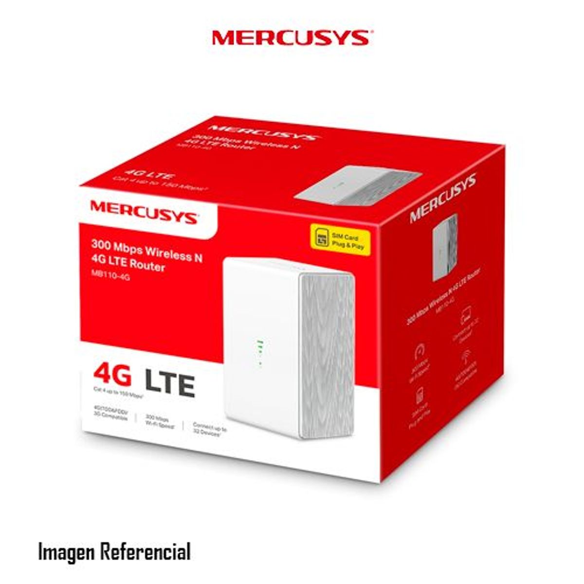 MERCUSYS - MODEM ROUTER INALAMBRICO MERCUSYS MB110 V1 3G/4G WAN/WIFI P/N:MB110-4G