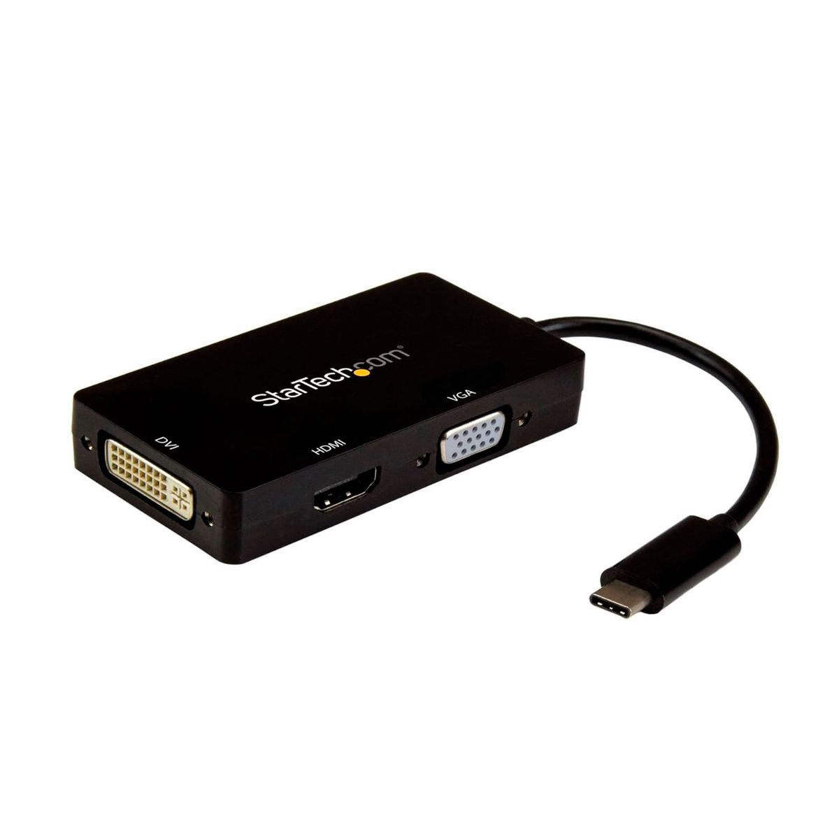 STARTECH - ADAPTADOR DE VIDEO STARTECH USB-C A VGA HDMI DVI 4K P/N: CDPVGDVHDBP