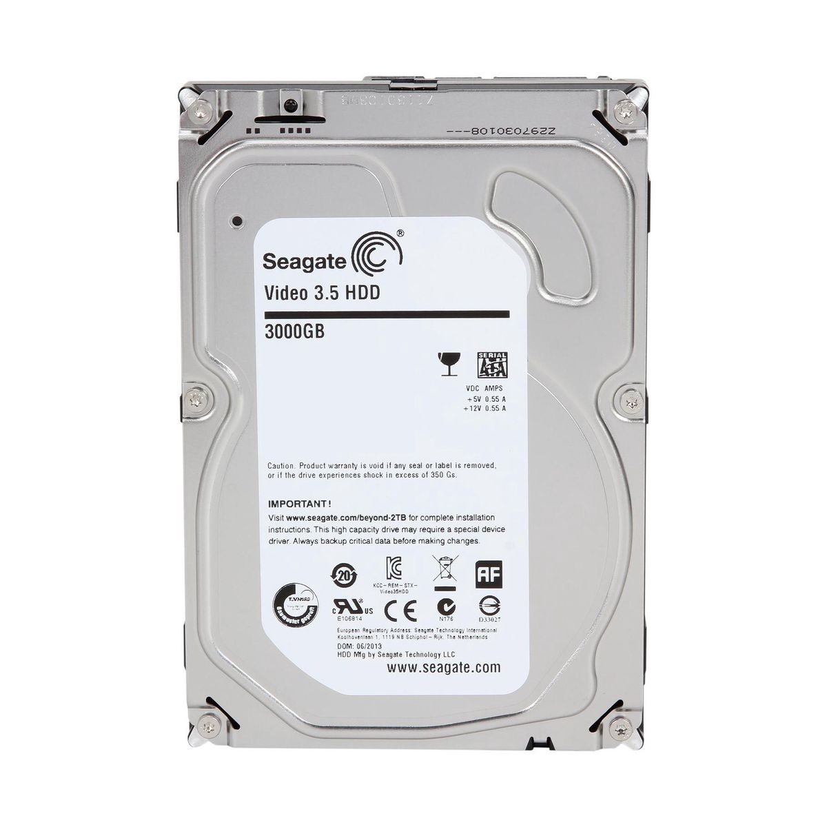 SEAGATE - DISCO DURO INTERNO SATA SEAGATE VIDEO 3TB 5900 RPM P/N: ST3000VM002