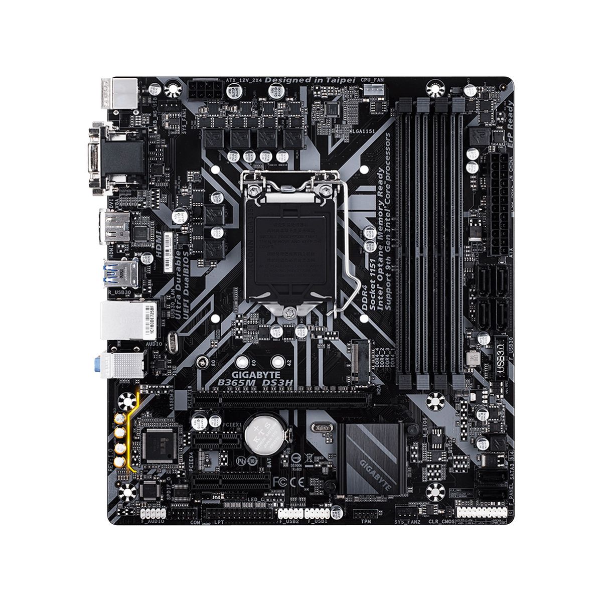 GIGABYTE - PLACA GIGABYTE B365M DS3H DDR4 LGA1151 GEN 9NA/8VA P/N: B365M DS3H