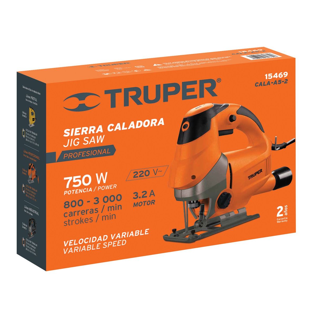 TRUPER - Sierra caladora Profesionales 750 W