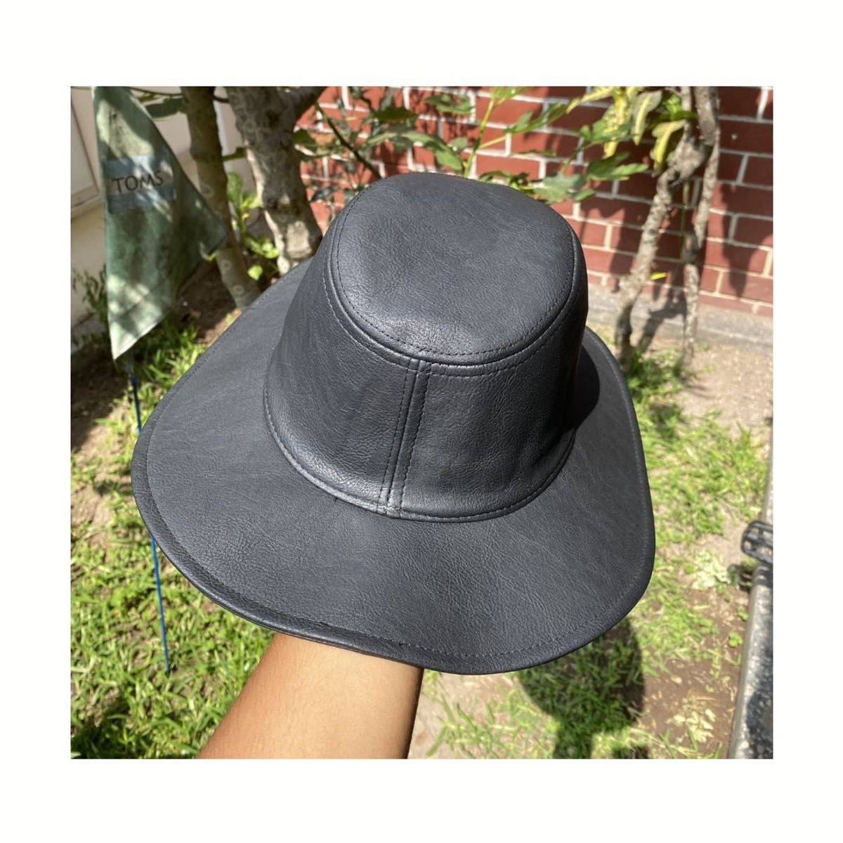 KAST PE - Sombrero Vaquero de Cuero Modelo Badboy - 59 cm M/L