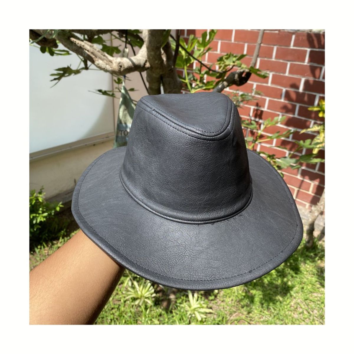 KAST PE - Sombrero Vaquero de Cuero Modelo Badboy - 59 cm M/L