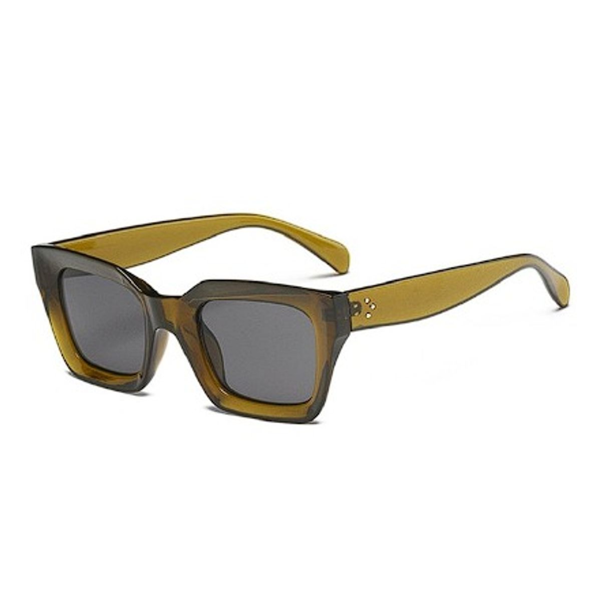 KAST PE - Gafas Lentes de Sol cuadradas Retro - Hailey Lonch Verde
