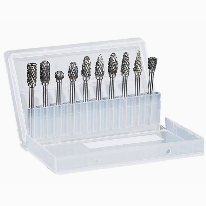 GENERICO - SET 10 LIMAS ROTATIVAS PARA METAL Y MADERA PARA DREMEL