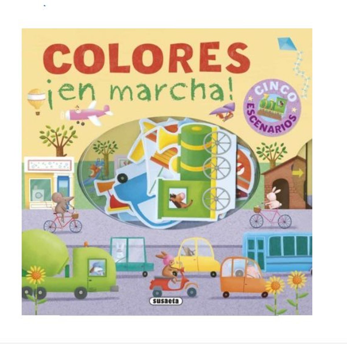 GENERICO - Libro Infantil Colores en Marcha  cada Pieza en su Lugar