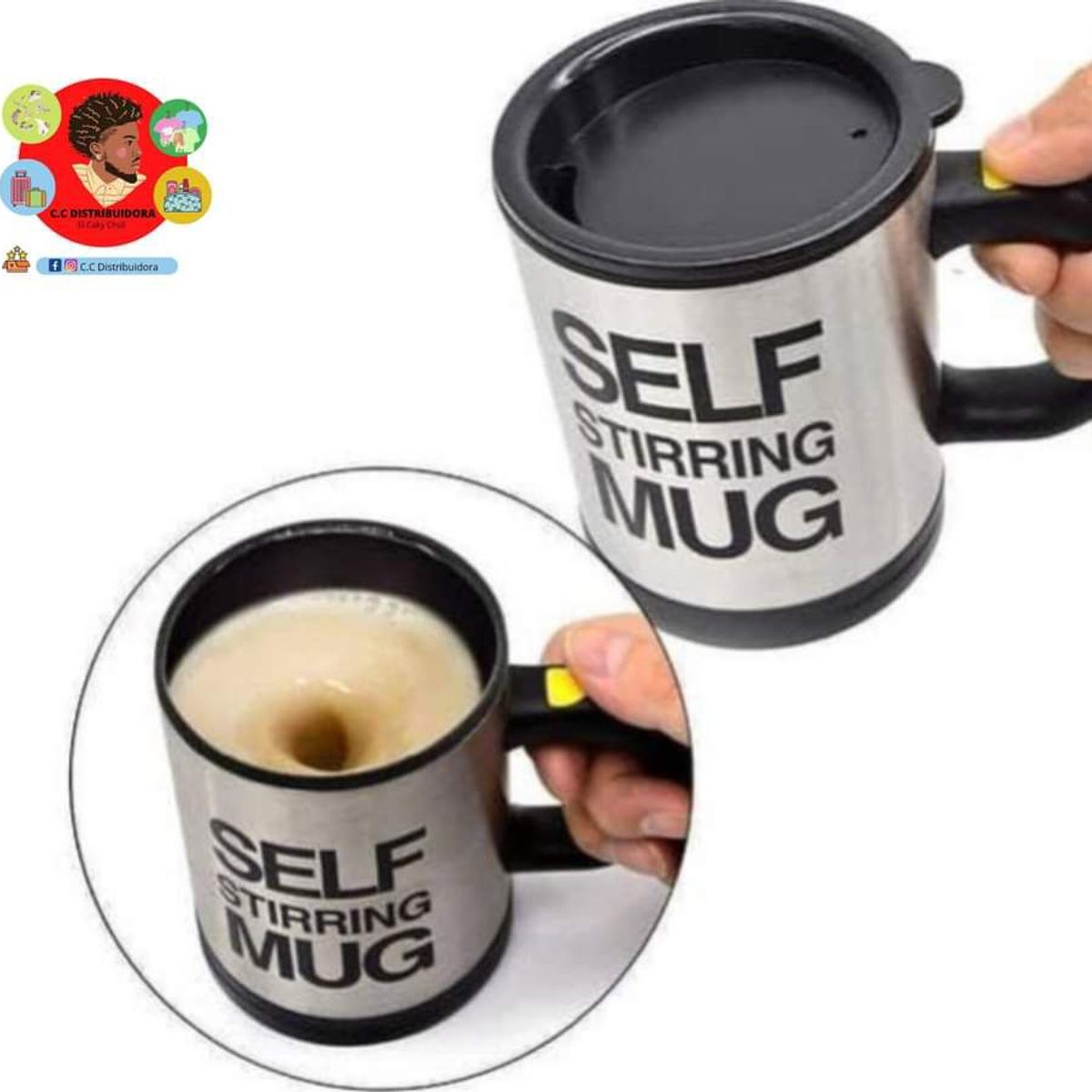 GENERICO - Taza Mezcladora Automática - negro