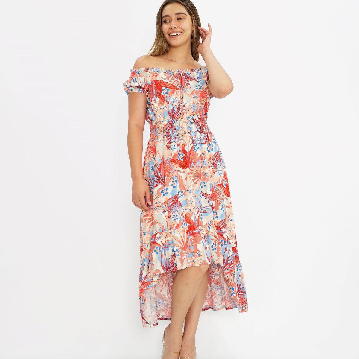 KAFA - VESTIDO CON COLA DE PATO  BRISA