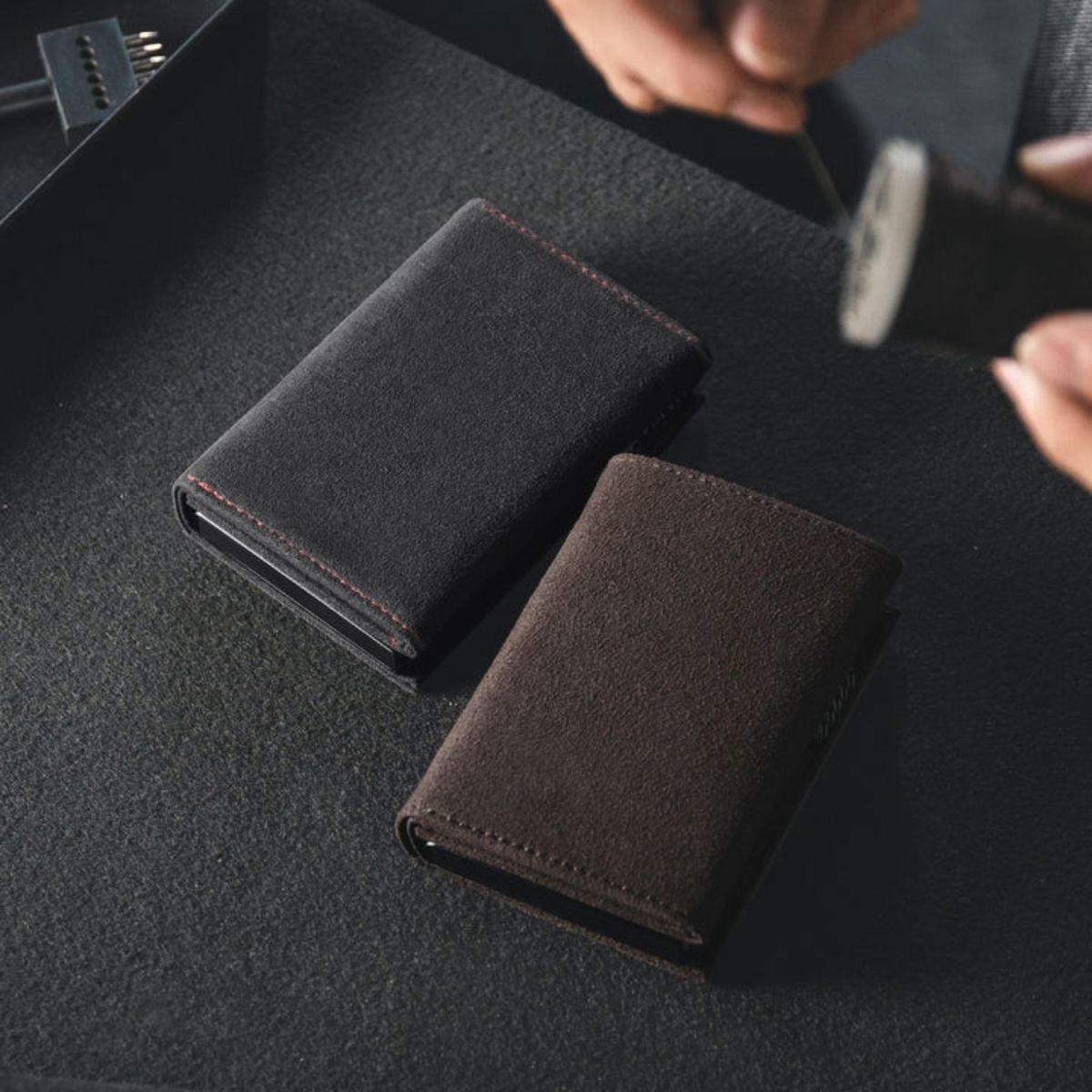 KASHITA - Billetera Hombre Tarjetero RFID Monedero Gran Bolsillo para Billetes