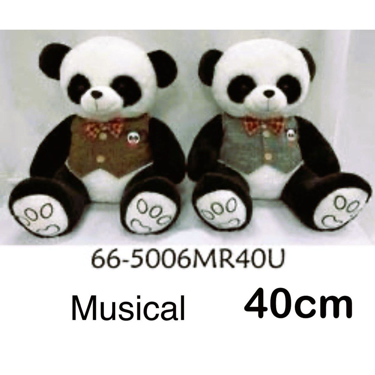 GENERICO - muñeco de oso panda de peluche de 40 cm