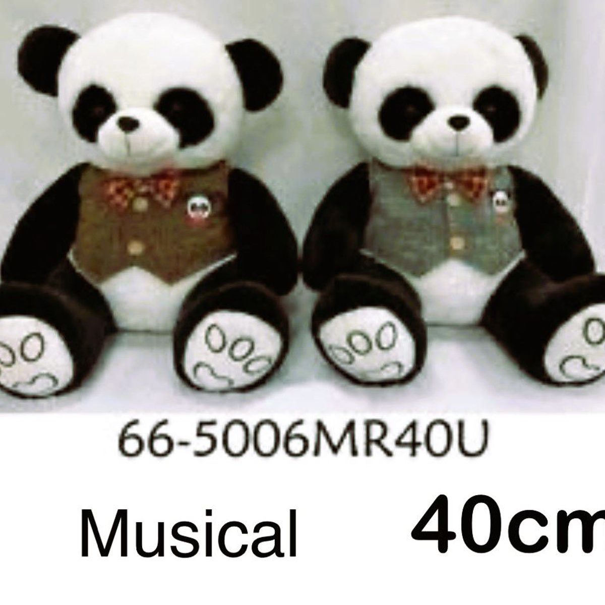 GENERICO - muñeco de oso panda de peluche de 40 cm