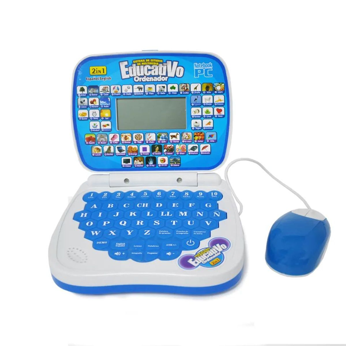 GENERICO - MINI LAPTOP EDUCATIVA CON MOUSE PARA NIÑO