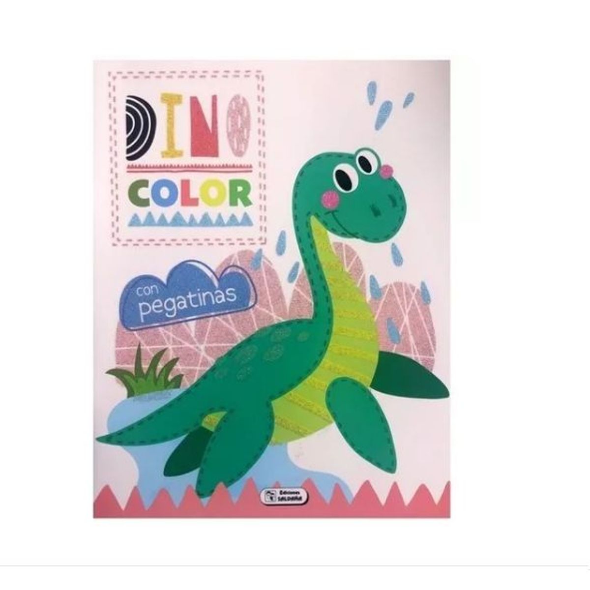 GENERICO - Libro Infantil Dino Color con Pegatinas