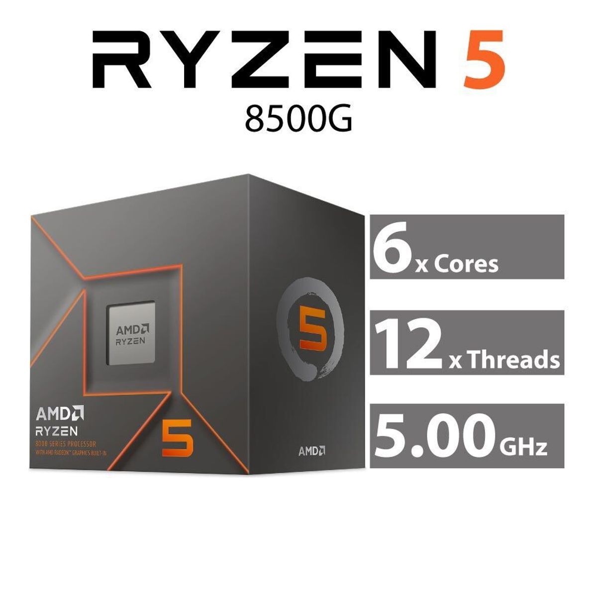 AMD - Procesador AMD Ryzen 5-8500G 6 Núcleos