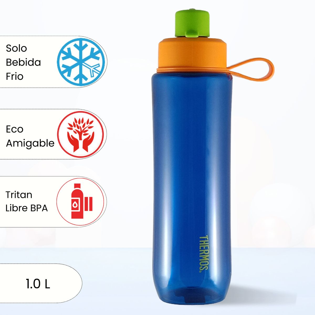 THERMOS - Tomatodo Deportivo Tritan Thermos 1 lt Azul
