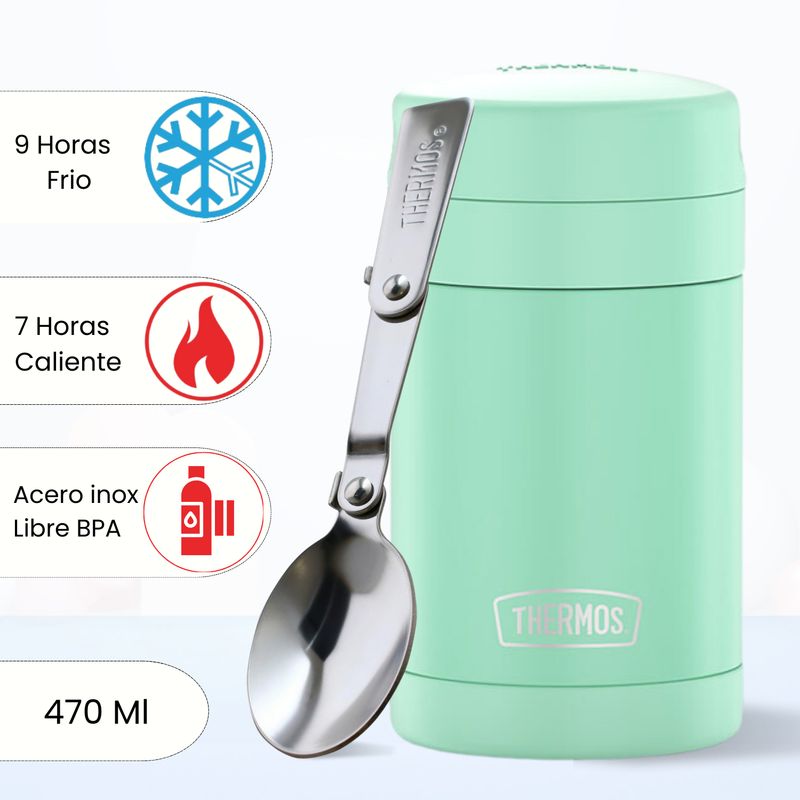THERMOS - Termo de Comida para Niños FOOD 470 Ml Verde