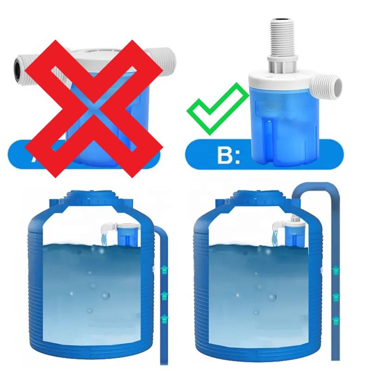 GENERICO - Válvula De Control De Nivel De Agua 1 /2″