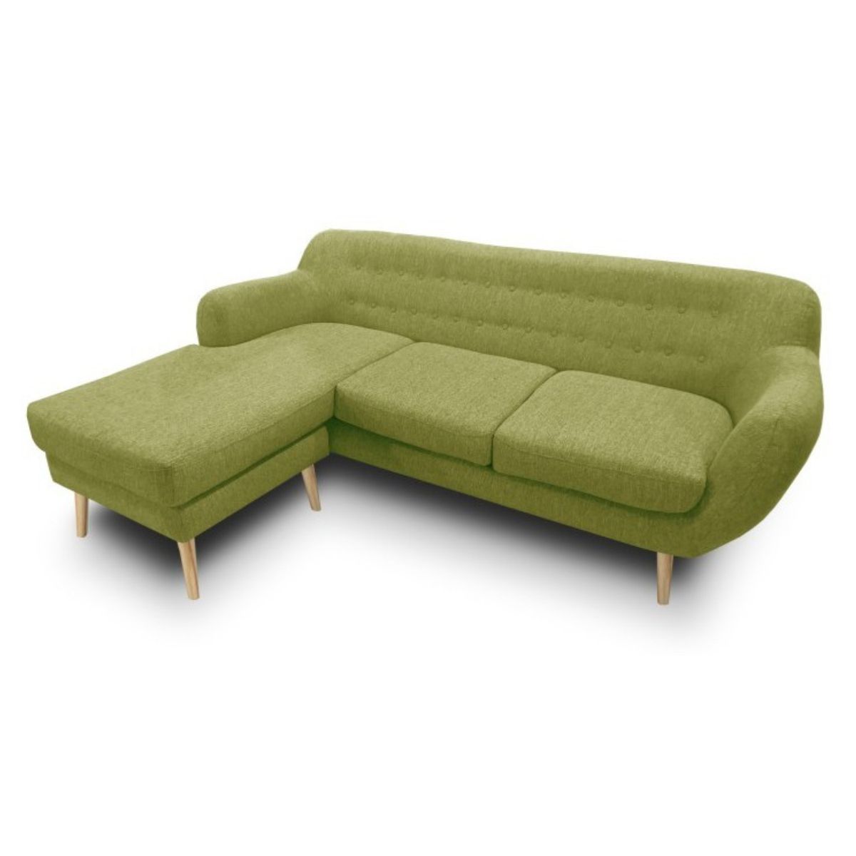 GENERICO - Sofá 3 Cuerpos Brema - Verde + Banqueta de Regalo