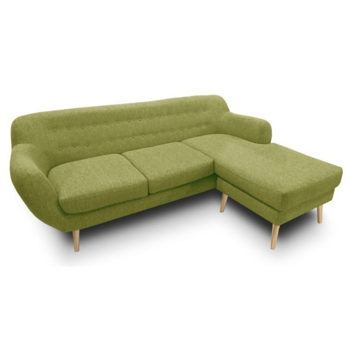 GENERICO - Sofá 3 Cuerpos Brema - Verde + Banqueta de Regalo