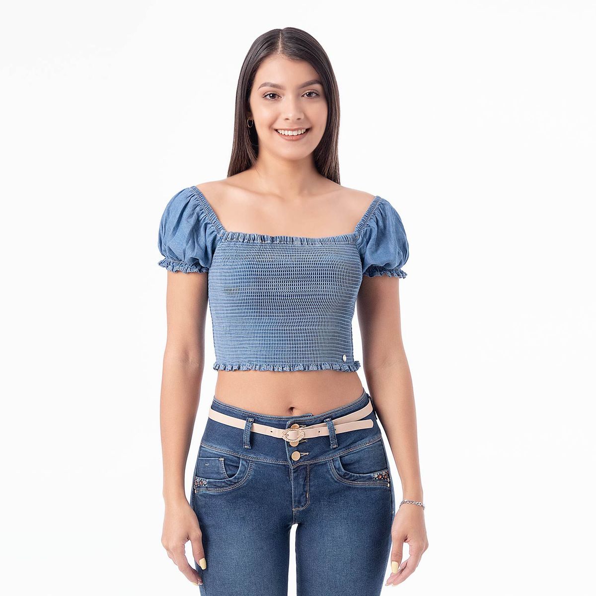 PIONIER - Blusa Denim Mujer Noaf Pionier