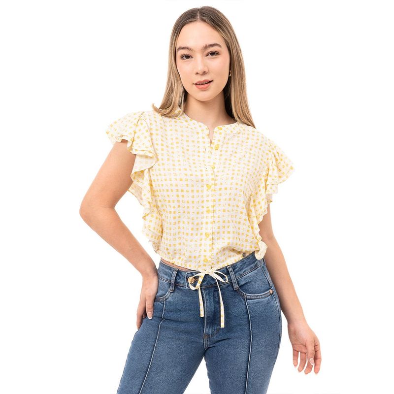 SQUEEZE - Blusas Cuadros Mujer Heiza Squeeze