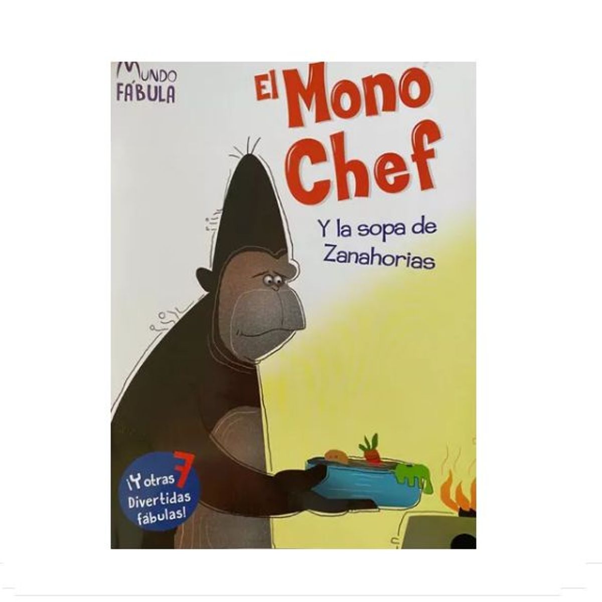 GENERICO - Libro Infantil El Mono Chef y la sopa de zanahorias  y otros 7 cuentos