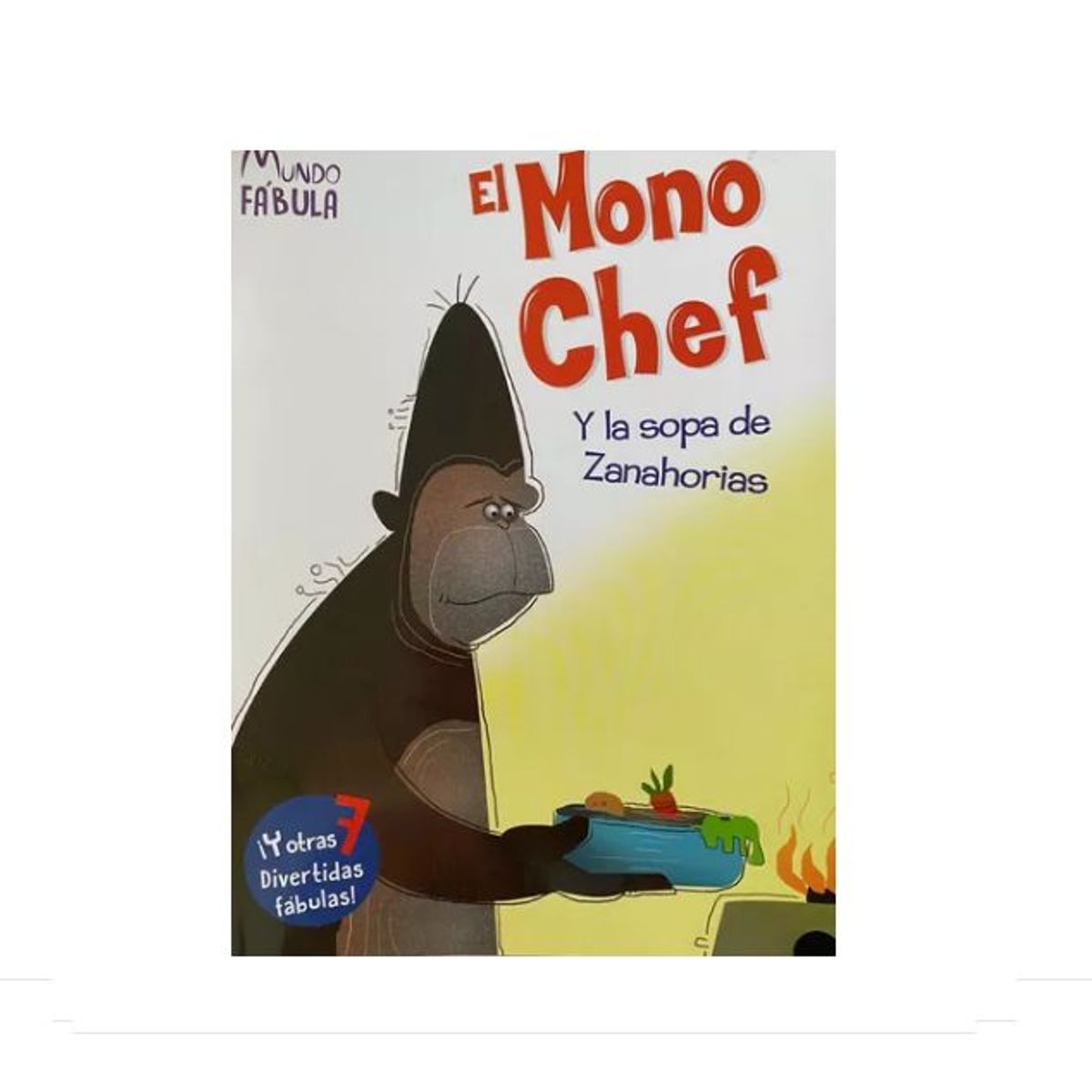 GENERICO - Libro Infantil El Mono Chef y la sopa de zanahorias  y otros 7 cuentos