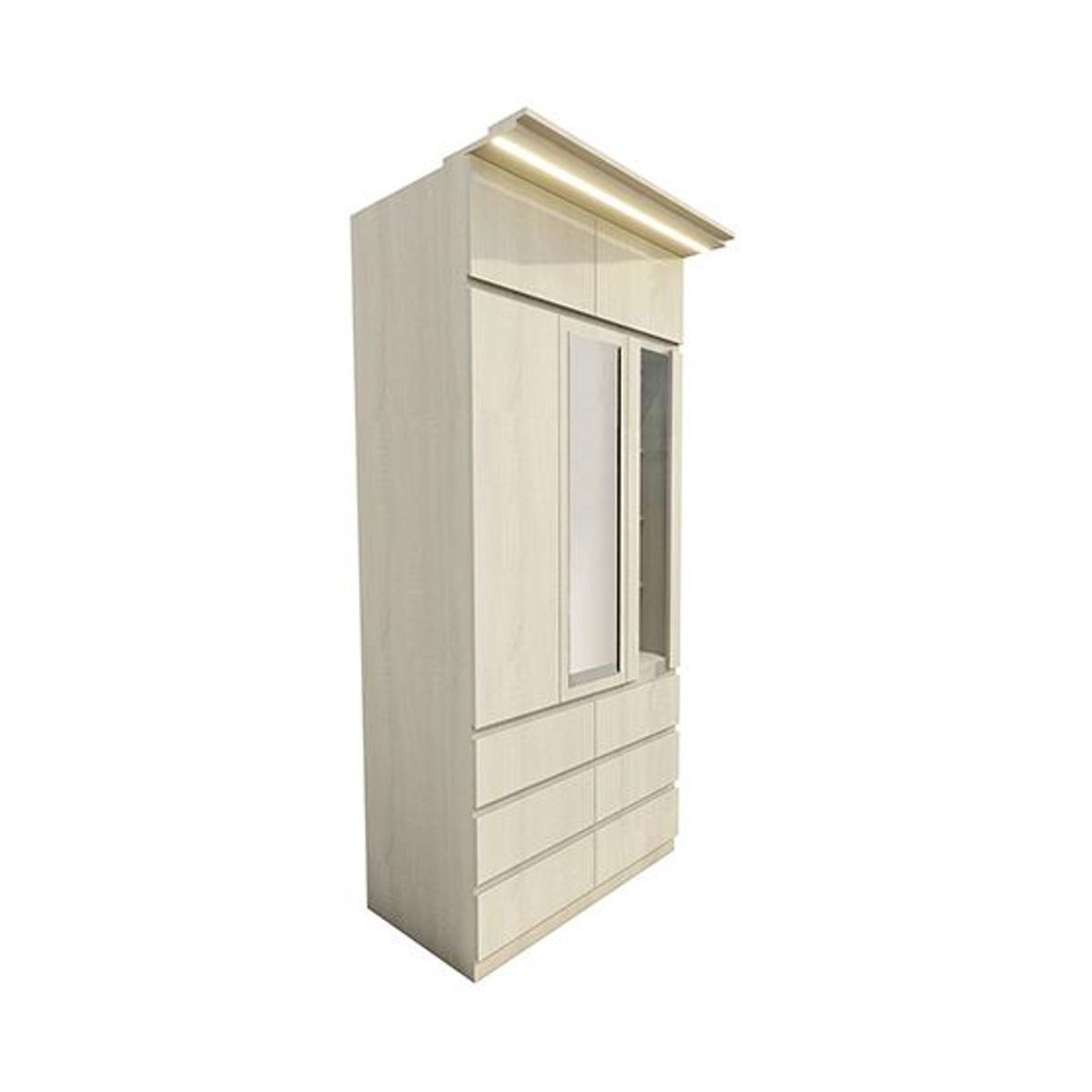 BARAKA HOME - Ropero de 3 Cuerpos Eschen - Polar