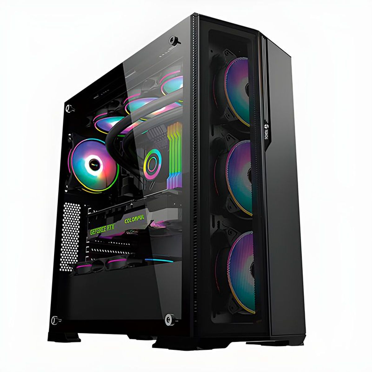 TEROS - Case Gamer Teros TE1175N Mid Tower Negro USB 30 USB 20 Audio