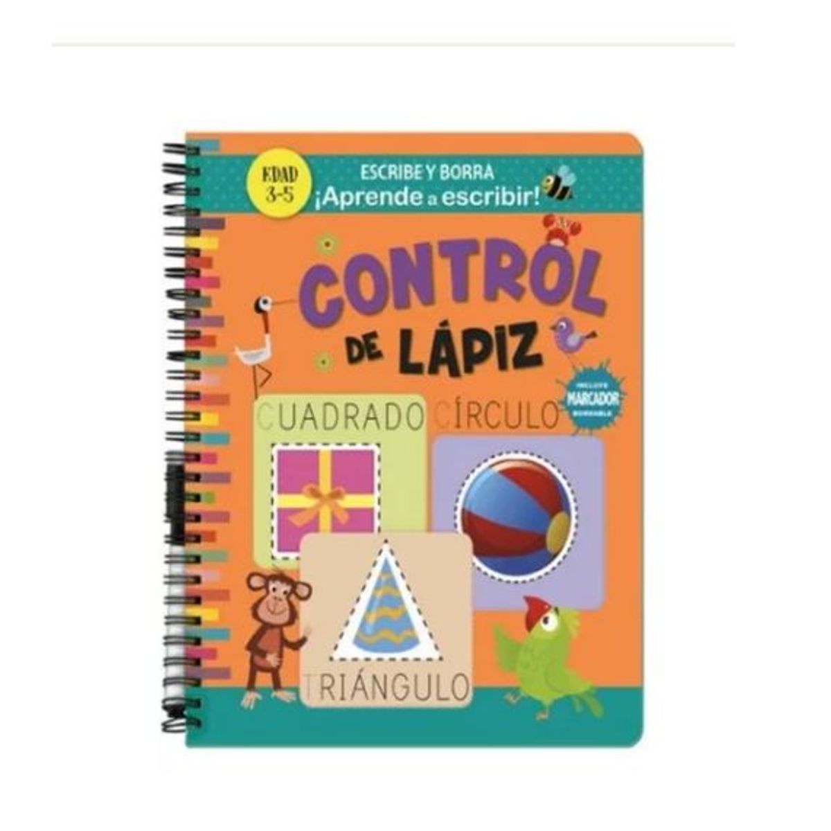 GENERICO - Libro Infantil Escribe y Borra - Control de Lápiz