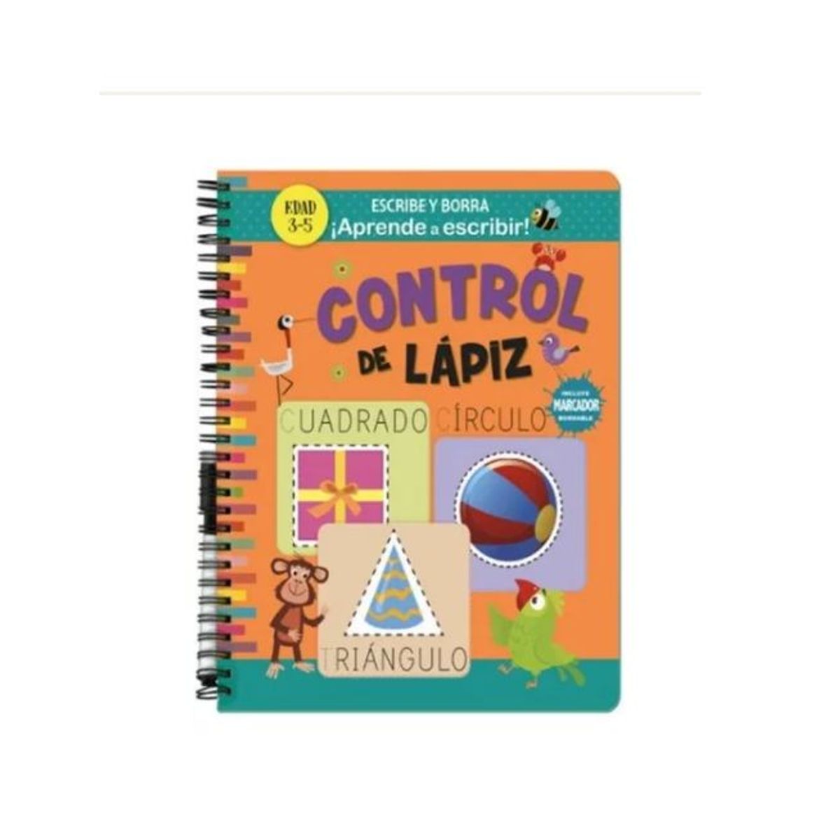 GENERICO - Libro Infantil Escribe y Borra - Control de Lápiz