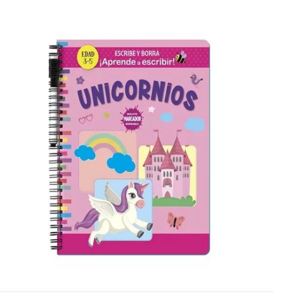 GENERICO - Libro Infantil Escribe y Borra - Unicornios