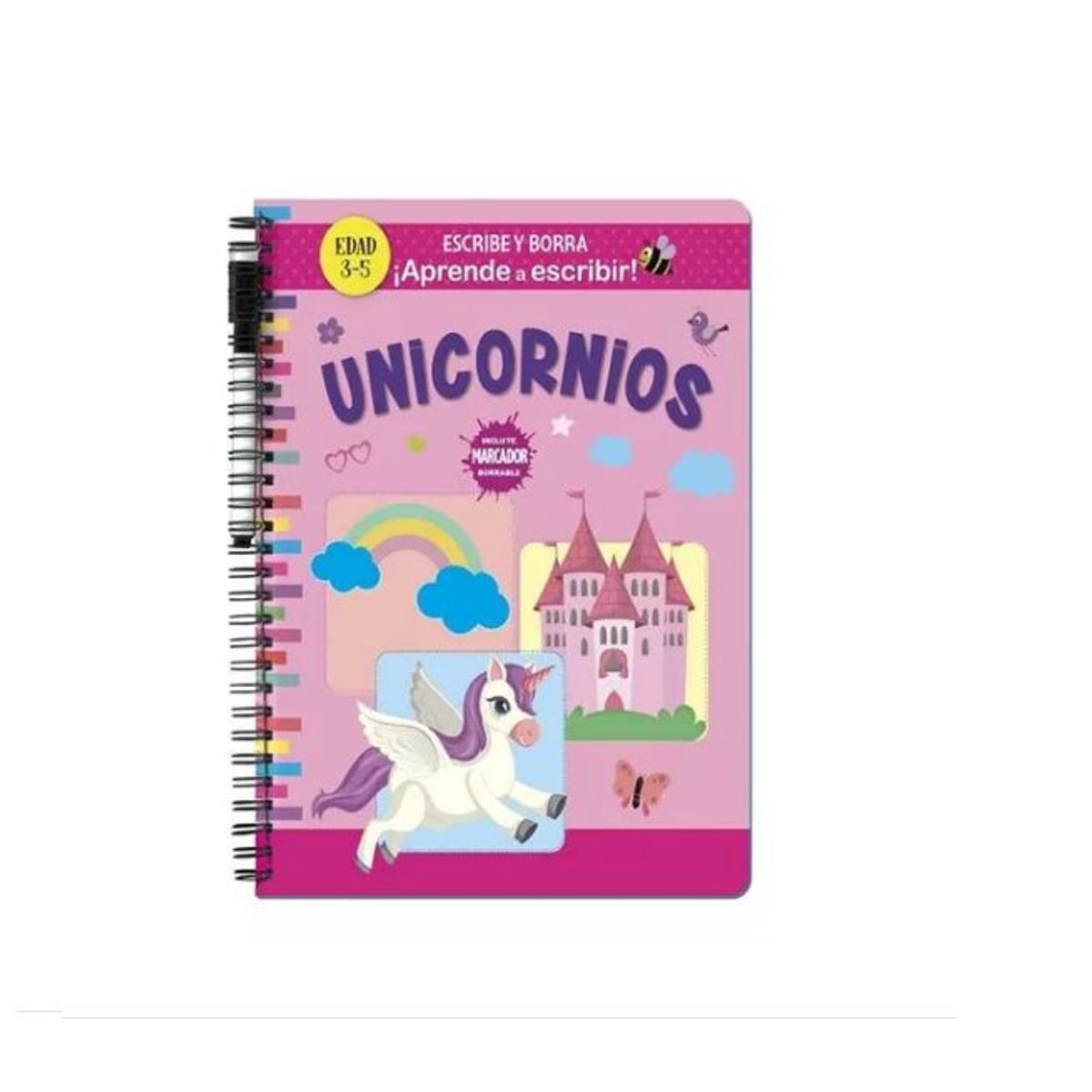 GENERICO - Libro Infantil Escribe y Borra - Unicornios
