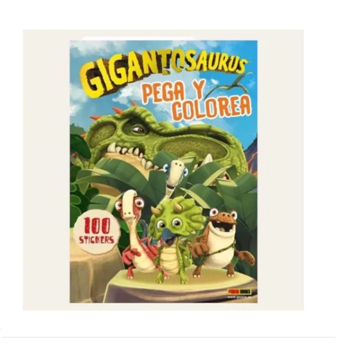 GENERICO - Libro Infantil Gigantosaurus Pega y Colorea - Libro de Actividades