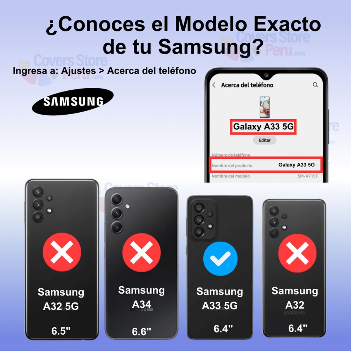 GENERICO - Funda para Samsung A33 con Anillo Metálico Antishock Negro Resistente