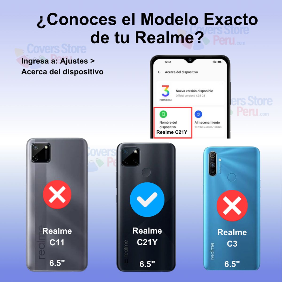 GENERICO - Funda para Realme C21Y con Anillo Metálico Antishock Negro Resistente
