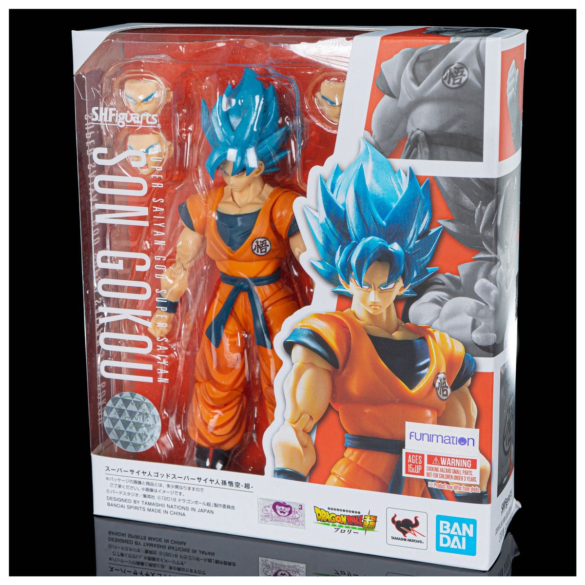 BANDAI - Dragon Ball Super SH Figuarts Super Saiyan God Goku Blue