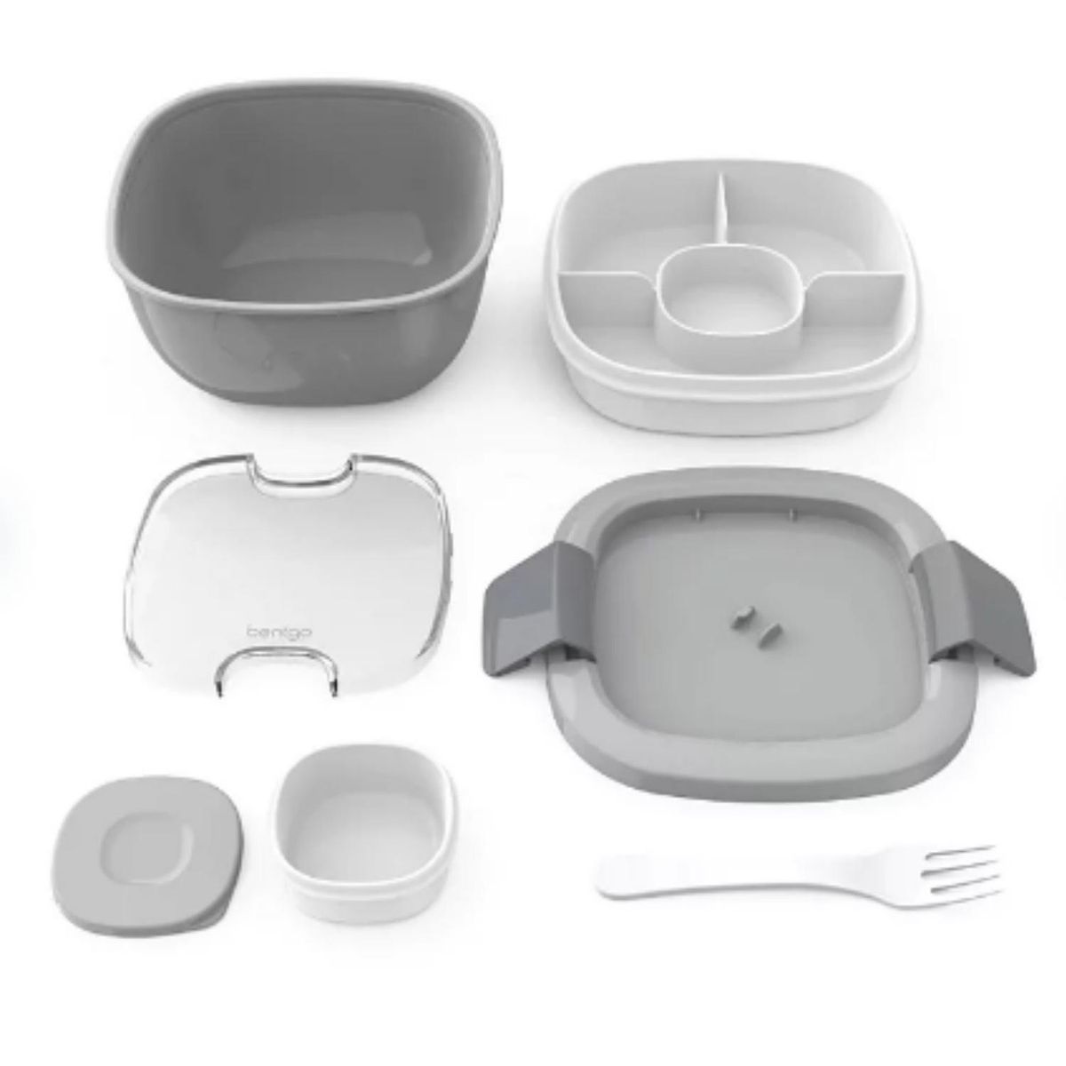 BENTGO - Lonchera para Ensalada Bentgo Salad Bento Lunch Box - Gris