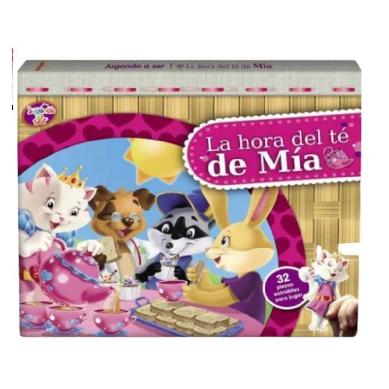 GENERICO - Libro Infantil Jugando a la Hora del Te de Mia