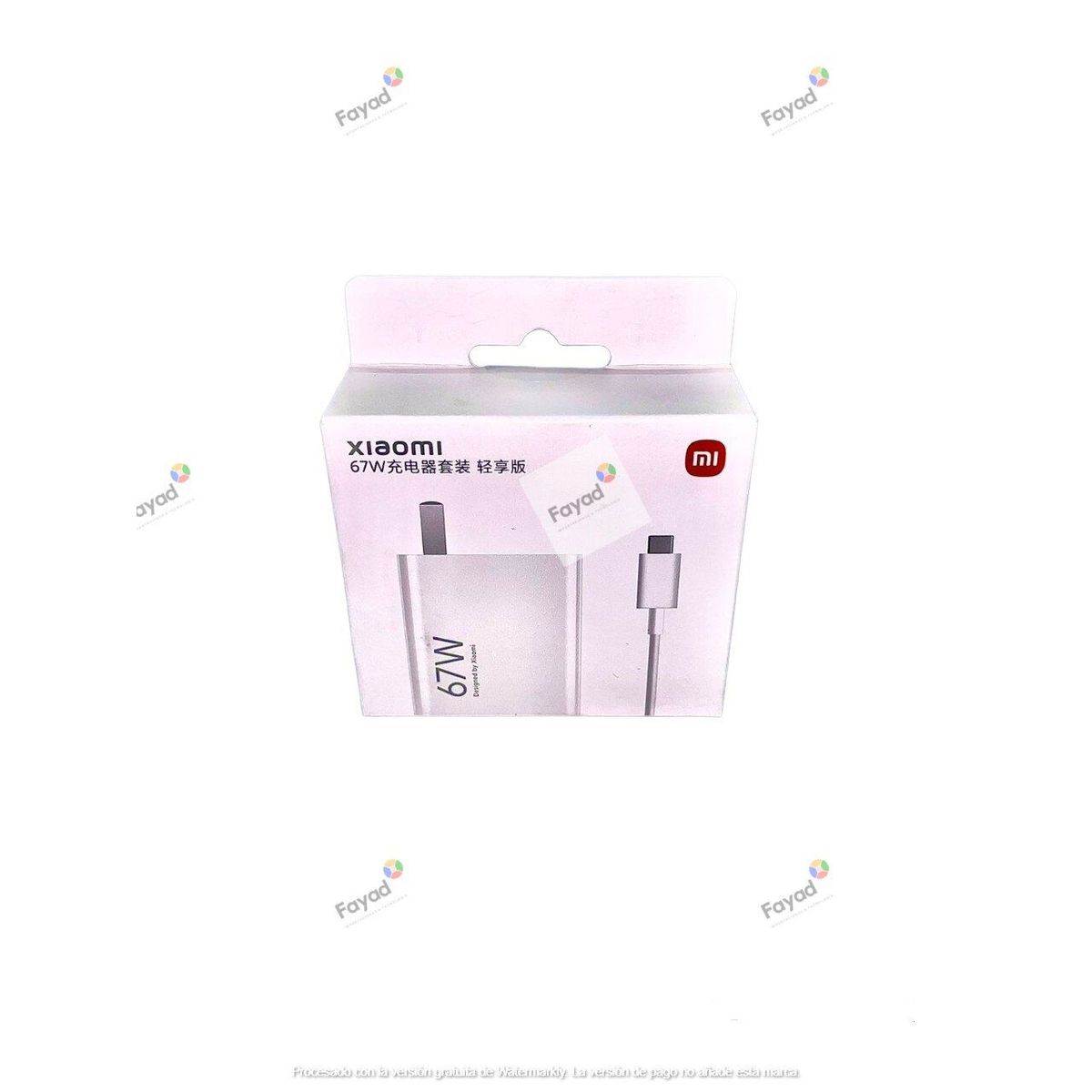 XIAOMI - Cargador Xiaomi 67w Original Combo Cable USB - Blanco
