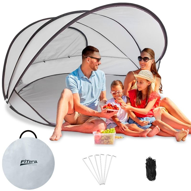 MINARI - Carpa Sombrilla Plegable de Playa Camping Protección UV CP6