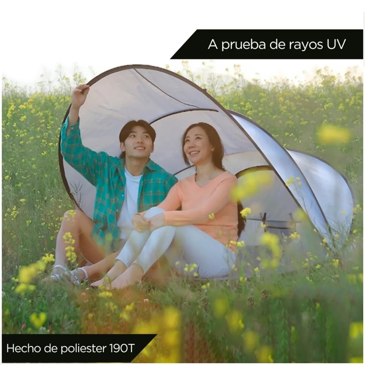 MINARI - Carpa Sombrilla Plegable Playa Camping con Protección UV CP6