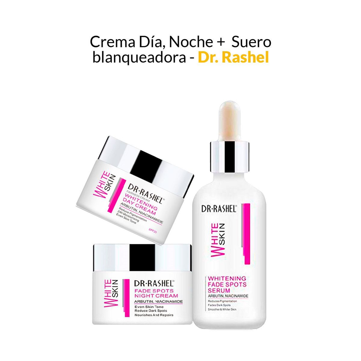 GENERICO - Crema Día y Noche +  Suero - Dr. Rashel.