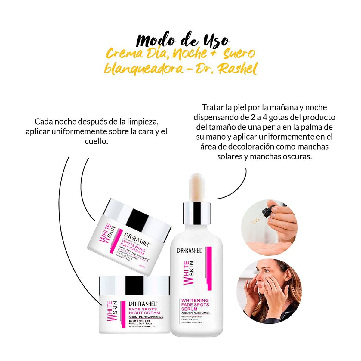 GENERICO - Crema Día y Noche +  Suero - Dr. Rashel.