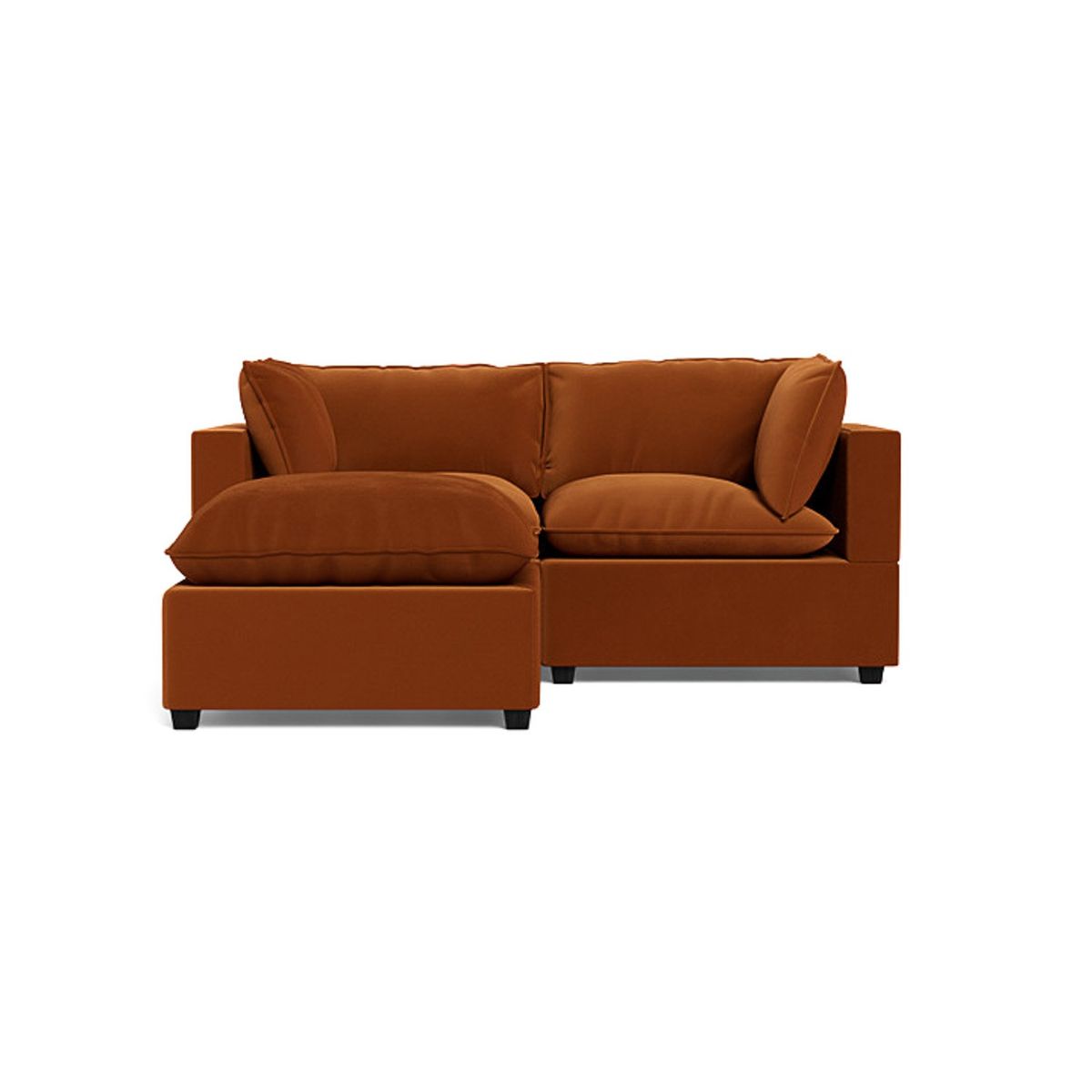 GENERICO - Sofa 2 cuerpos Rennes - Caoba + Banqueta de regalo