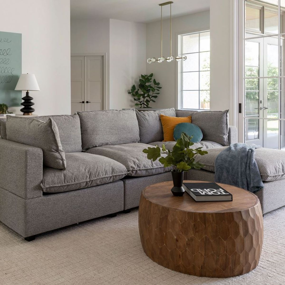 GENERICO - Sofa 3 Cuerpos Rennes + Banqueta de regalo - Gris